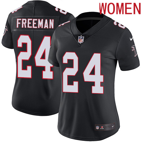 2019 Women Atlanta Falcons 24 Freeman black Nike Vapor Untouchable Limited NFL Jersey